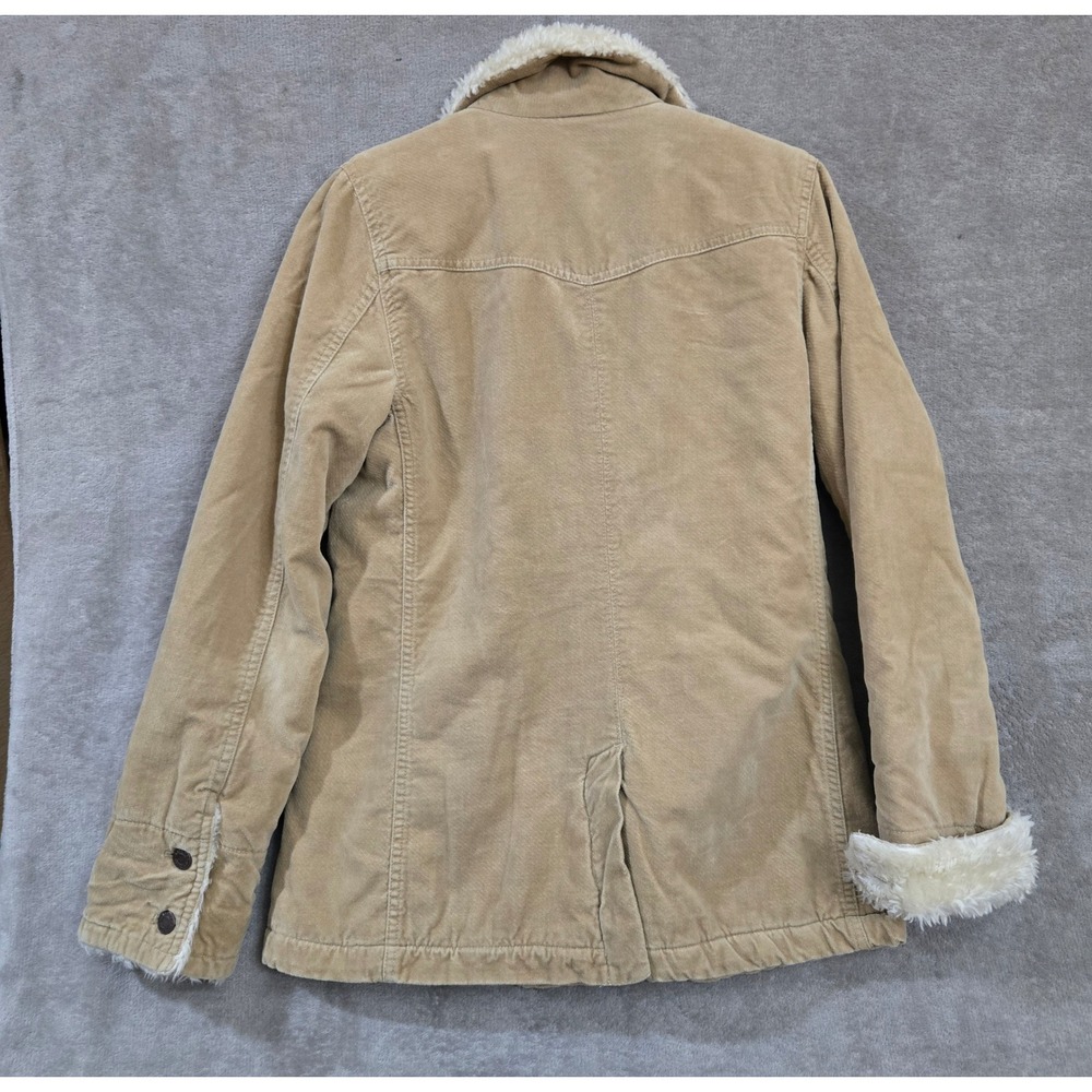 Abercrombie & Fitch Corduroy Jacket Medium Sherpa Lined Western Boho Hippie - Picture 2 of 6